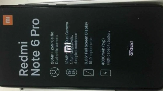 Redmi Note 6 Pro Leak