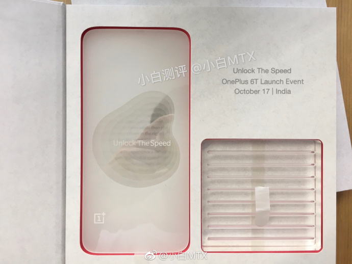 Oneplus 6t India Launch Invite Leaked