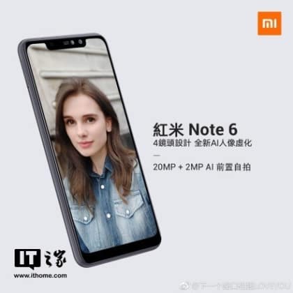 Redmi Note 6 Promo Image