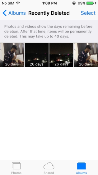 Apple Recently Deleted