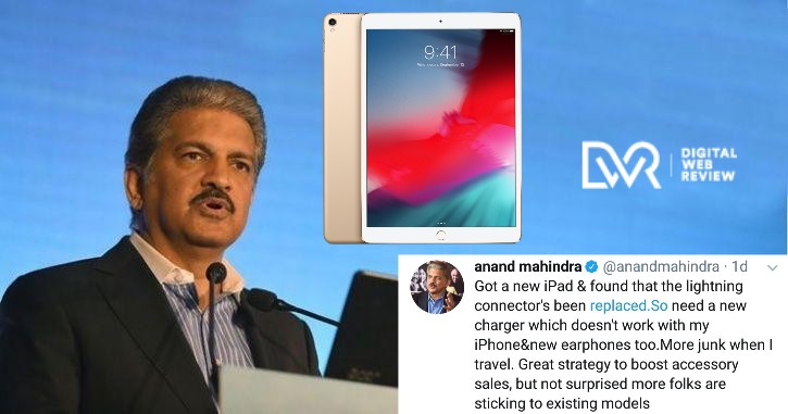 Anand Mahindra Angry Apple Ipad Pro