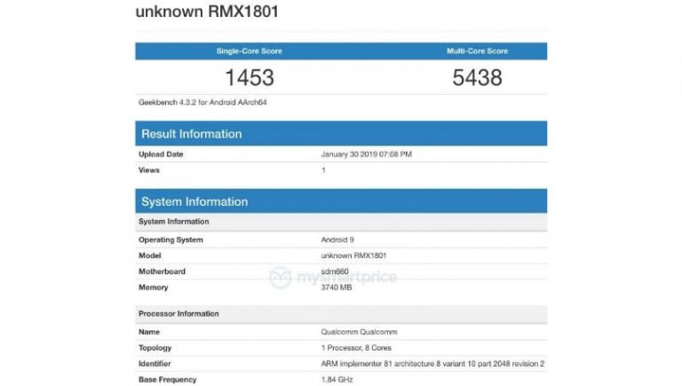 Realme 2 Pro Geekbench