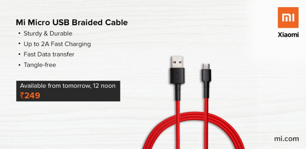 Xiaomi Mi Micro Usb Braided Cable