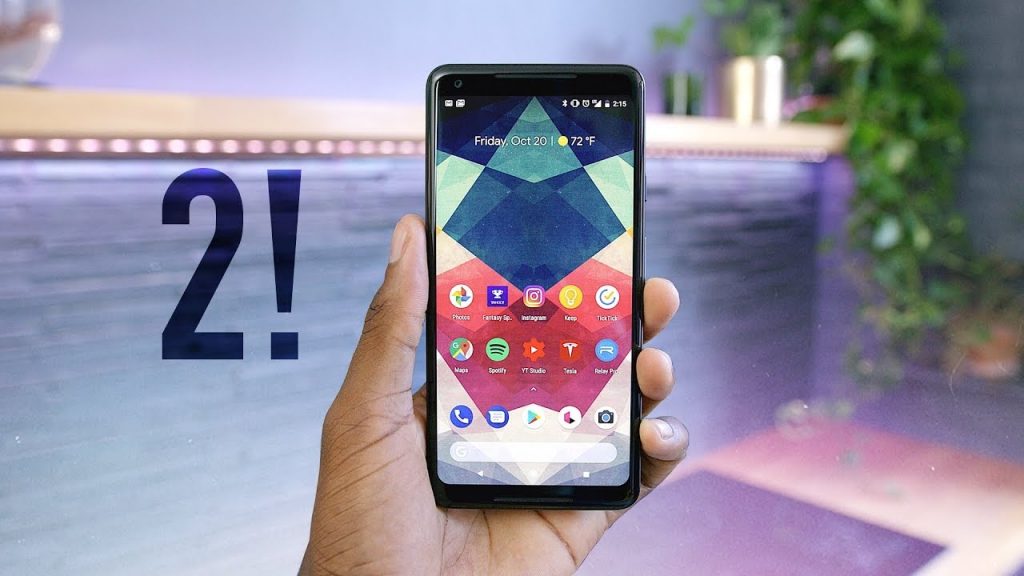 Google Pixel 2 Running Android Q