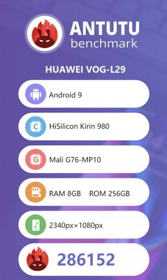 Huawei P30 Pro Appears On Antutu