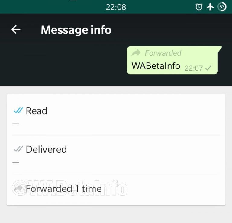 Whatsapp Forwarding Info