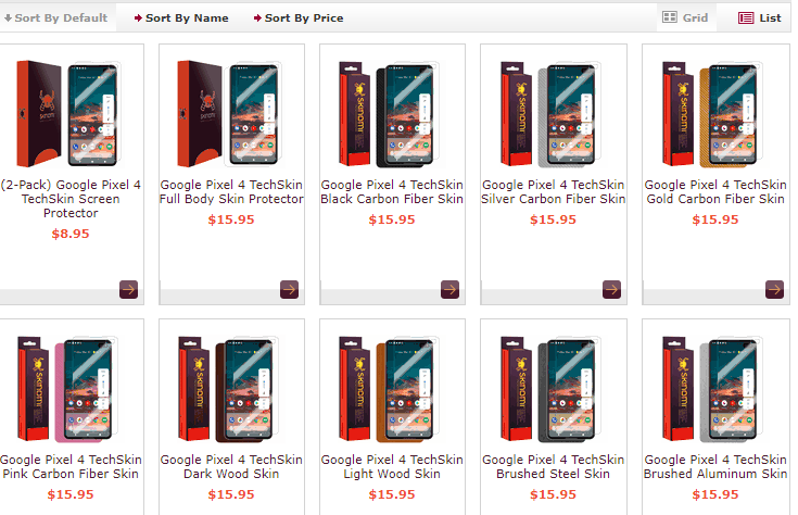 Google Pixel 4 Screen Protector Leaks Skinomi