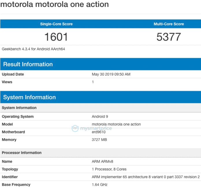 Motorola One Action Geekbench 696x650