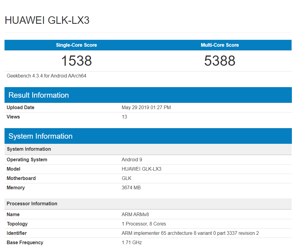 Geekbench 5i