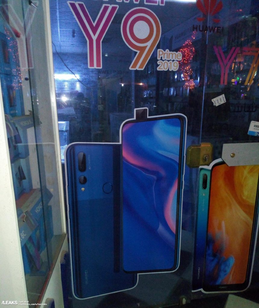Huawei Y9 Prime 2019 Leaked Poster Reveals Triple Rear And Pop Up Selfie Cameras