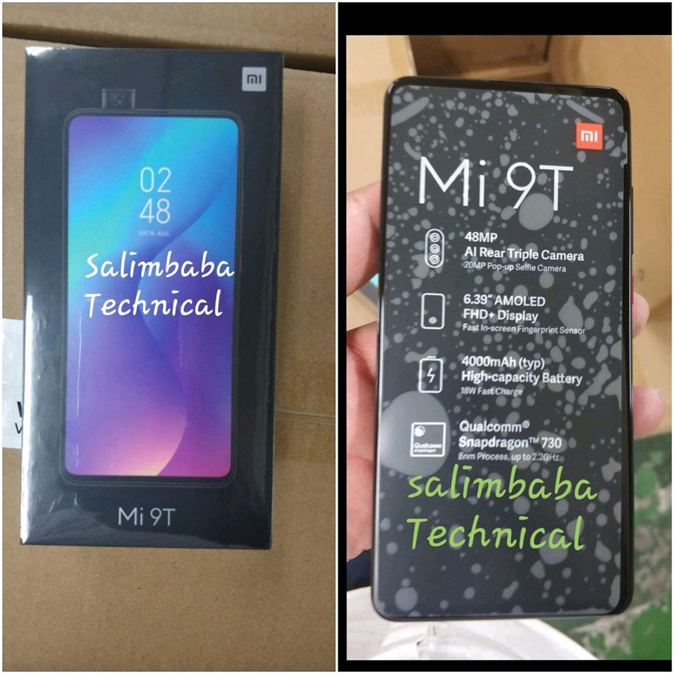 Mi 9t Leaked Retail Box And Hands On Images