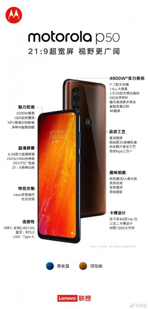 Motorola P50 Specs 492x1024