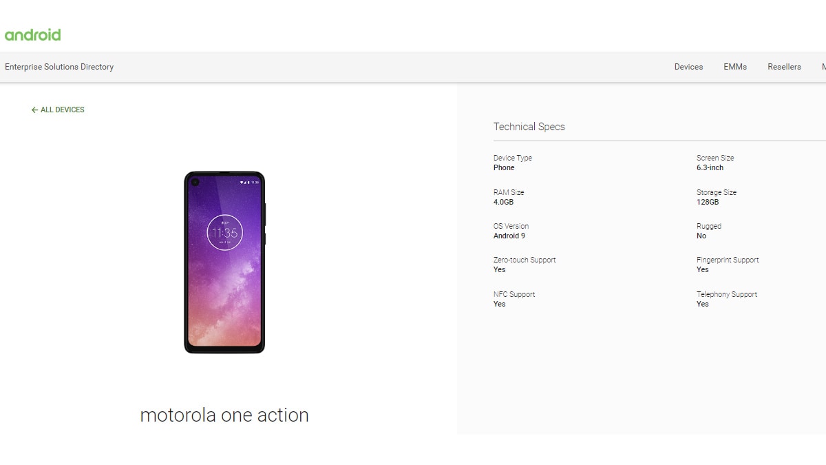 Motorola One Action