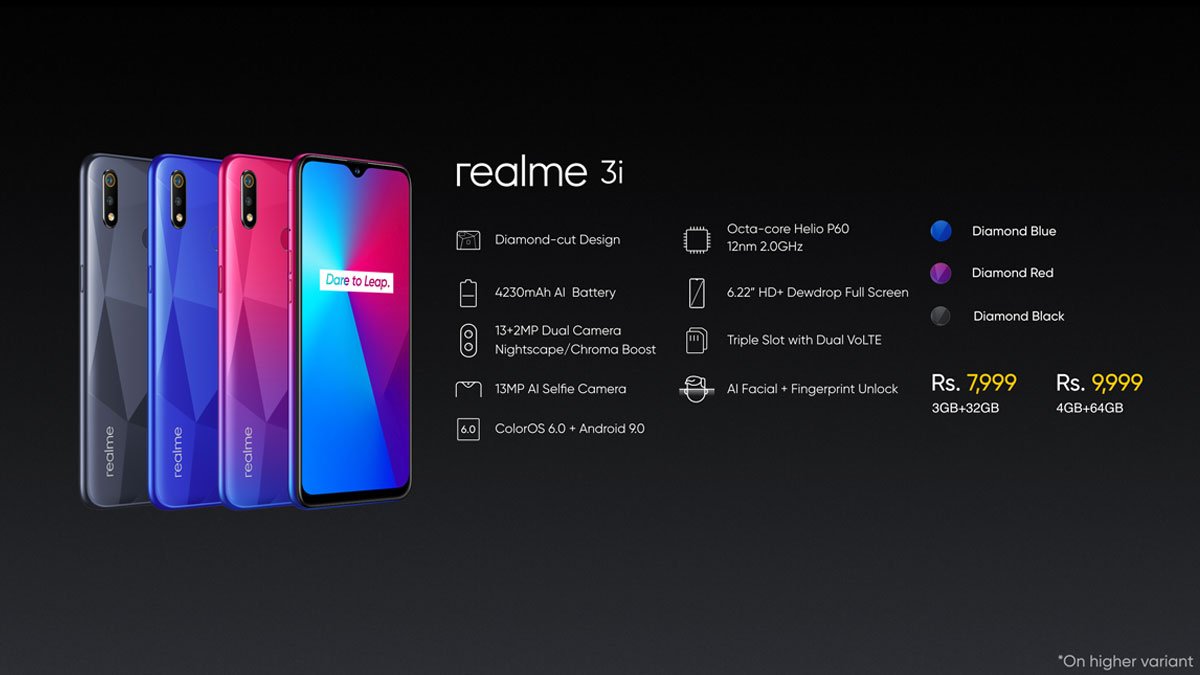 Realme 3i Price Specifications
