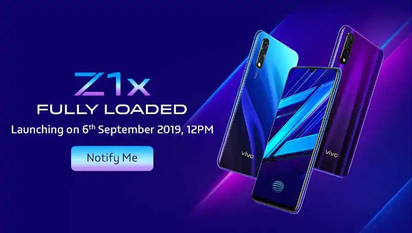 Vivo Z1x Launch Teaser