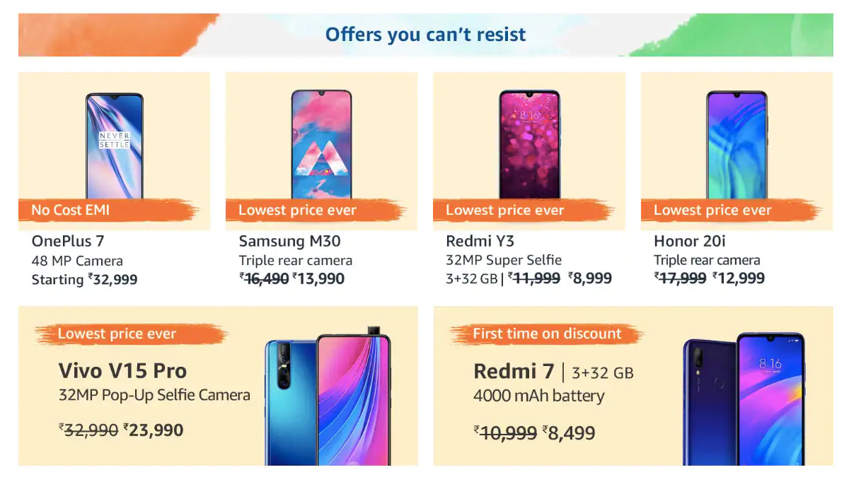 Amazon Freedom Sale Smartphone Offers