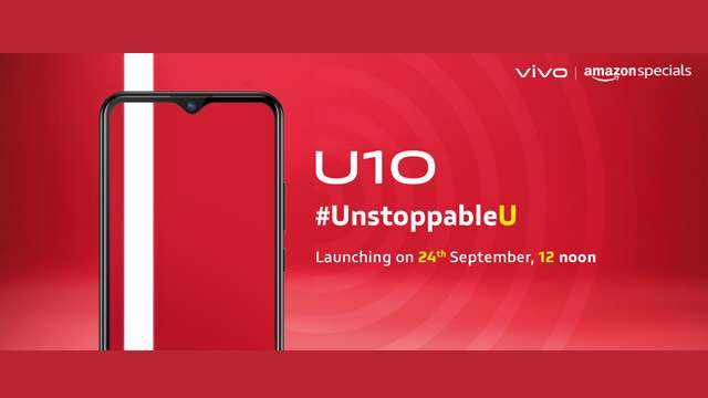 Vivo U10 With 18w Fast Charging To Launch In India On September 24