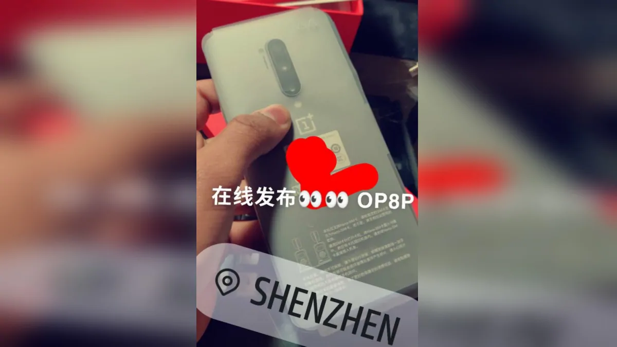 Oneplus 8 Pro Hands On Photo Leak