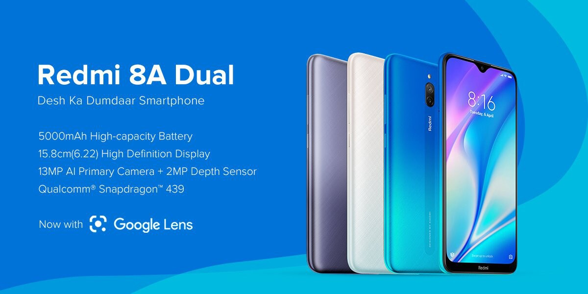 Redmi 8a Dual Launched