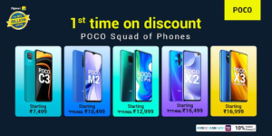 Poco X3, Poco M2 Pro, Poco M2 To Get Price Discounts Of Up To Rs. 1,000 During Flipkart Big Billion Days Sale