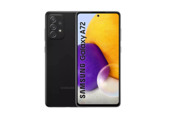 Samsung Galaxy A72 4g Black Render Leak