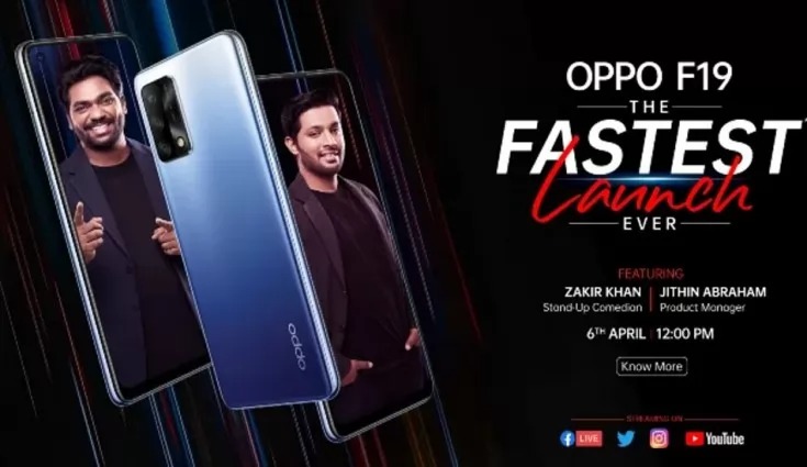 Oppo F19 Launching In India On April 6