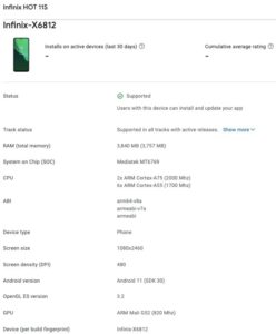Infinix Hot 11s Specifications