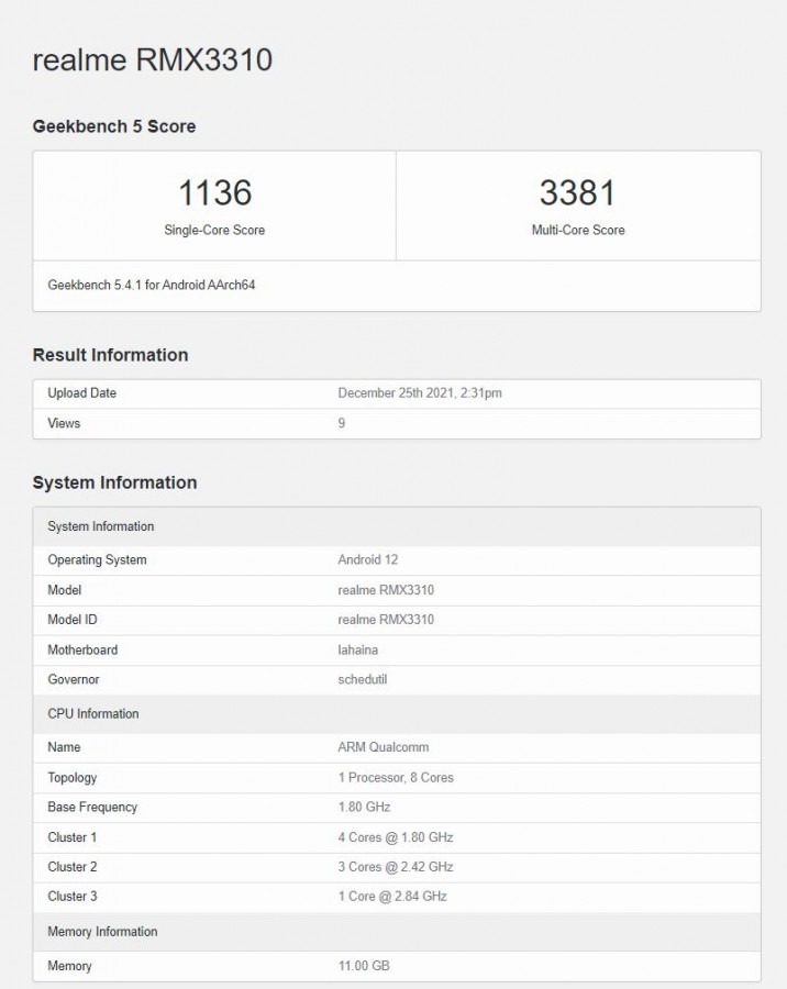 Realme Gt Appears On Geekbench