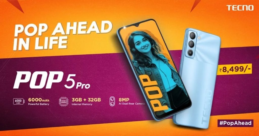 Tecno Pop 5 Pro Launched