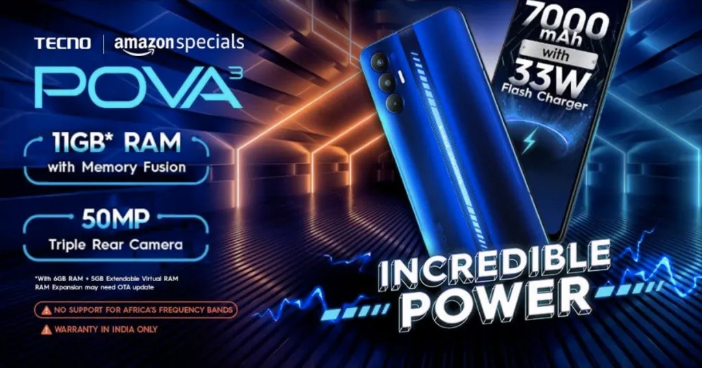 Tecno Pova 3 India Launch