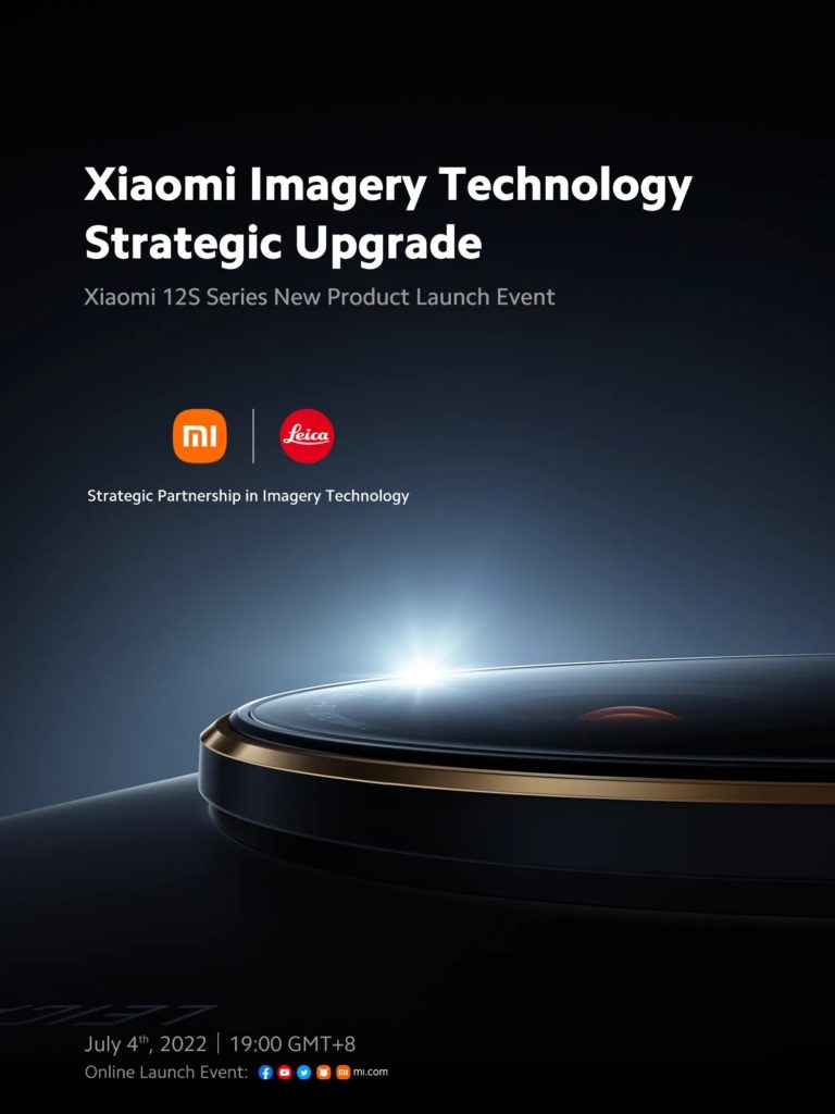 Xiaomi 12s Series With Leica Tuned Cameras Confirmed To Launch Globally On July 4