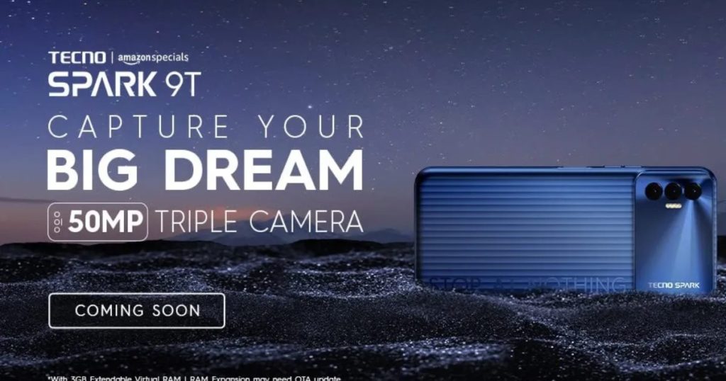 Tecno Spark 9t India Launch