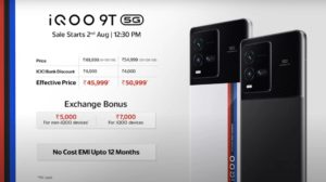 Iqoo 9t 5g India Price, Offers