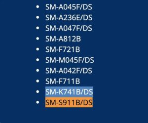 Samsung Sm S911b And Sm K741b